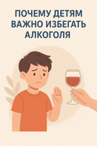 Почему детям важно избегать алкоголя!